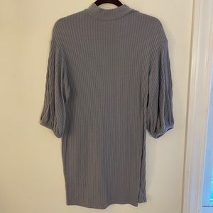 Charming Charlies Mock Neck Ribbed Dress